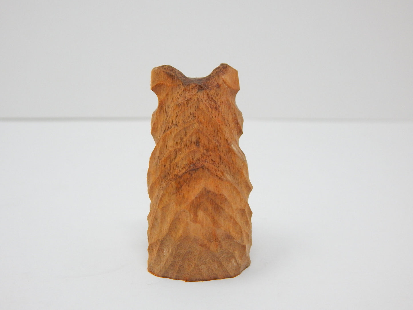Brown Bear Keychain Ring Clip Charm Miniature Wood Mini Figurine Small Animal