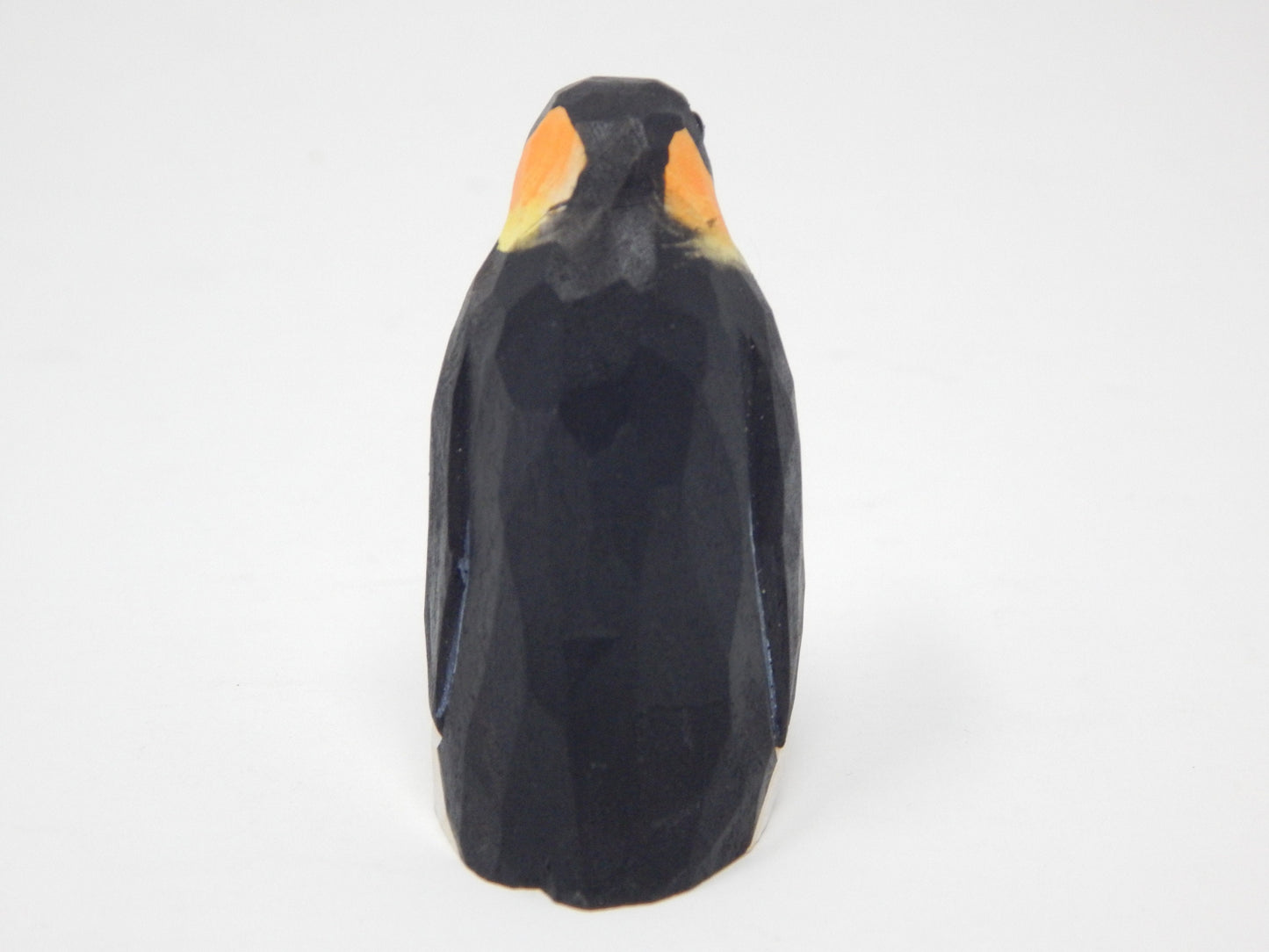 Penguin Keychain Ring Clip Charm Miniature Wood Mini Figurine Small Animal