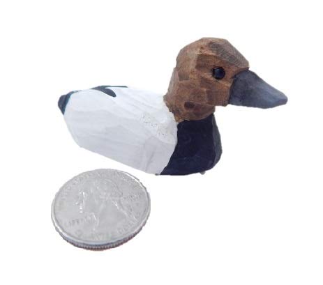 Canvasback Duck Figurine Cake Topper Bride & Groom Love Wedding Engagement Anniversary Carved Wood Statue
