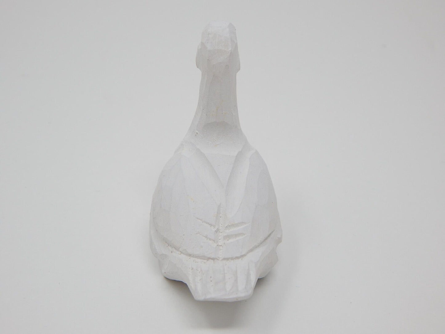 White Goose Wine Stopper Wooden | Hand-Carved Farm Bird Rustic Holiday Décor