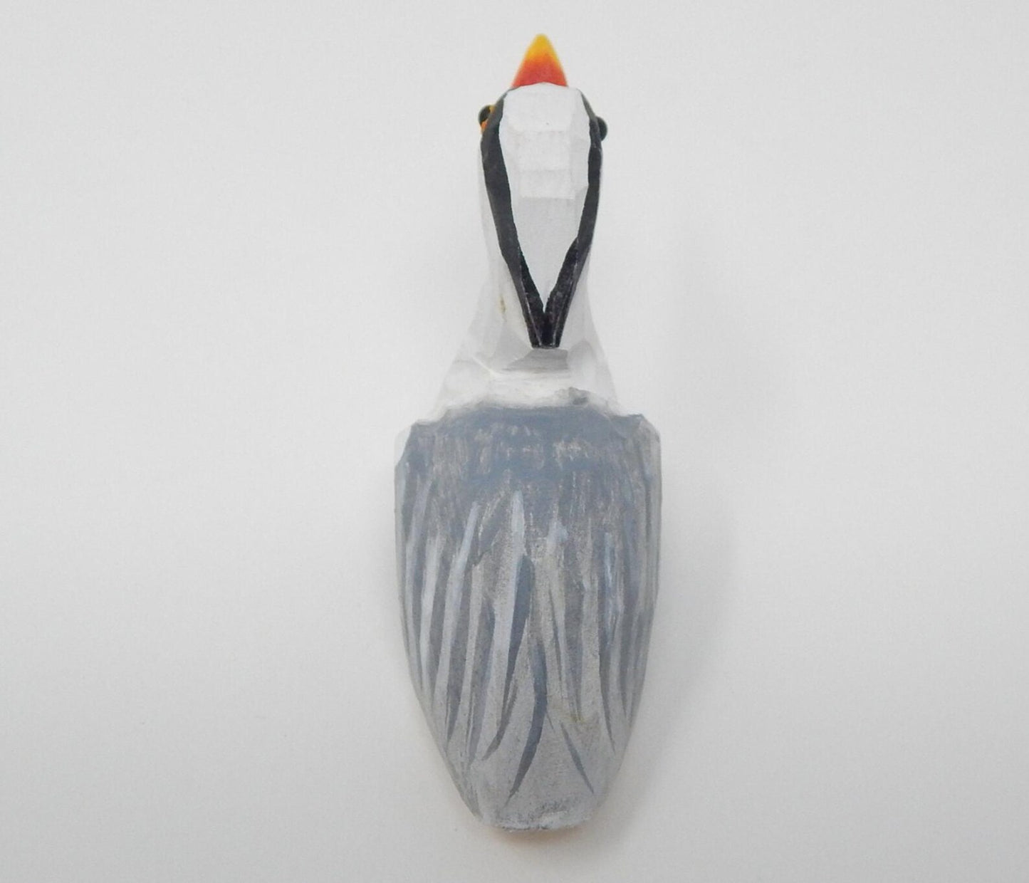 Stork Wooden Ornament | Hand Carved Bird Hanging Decor