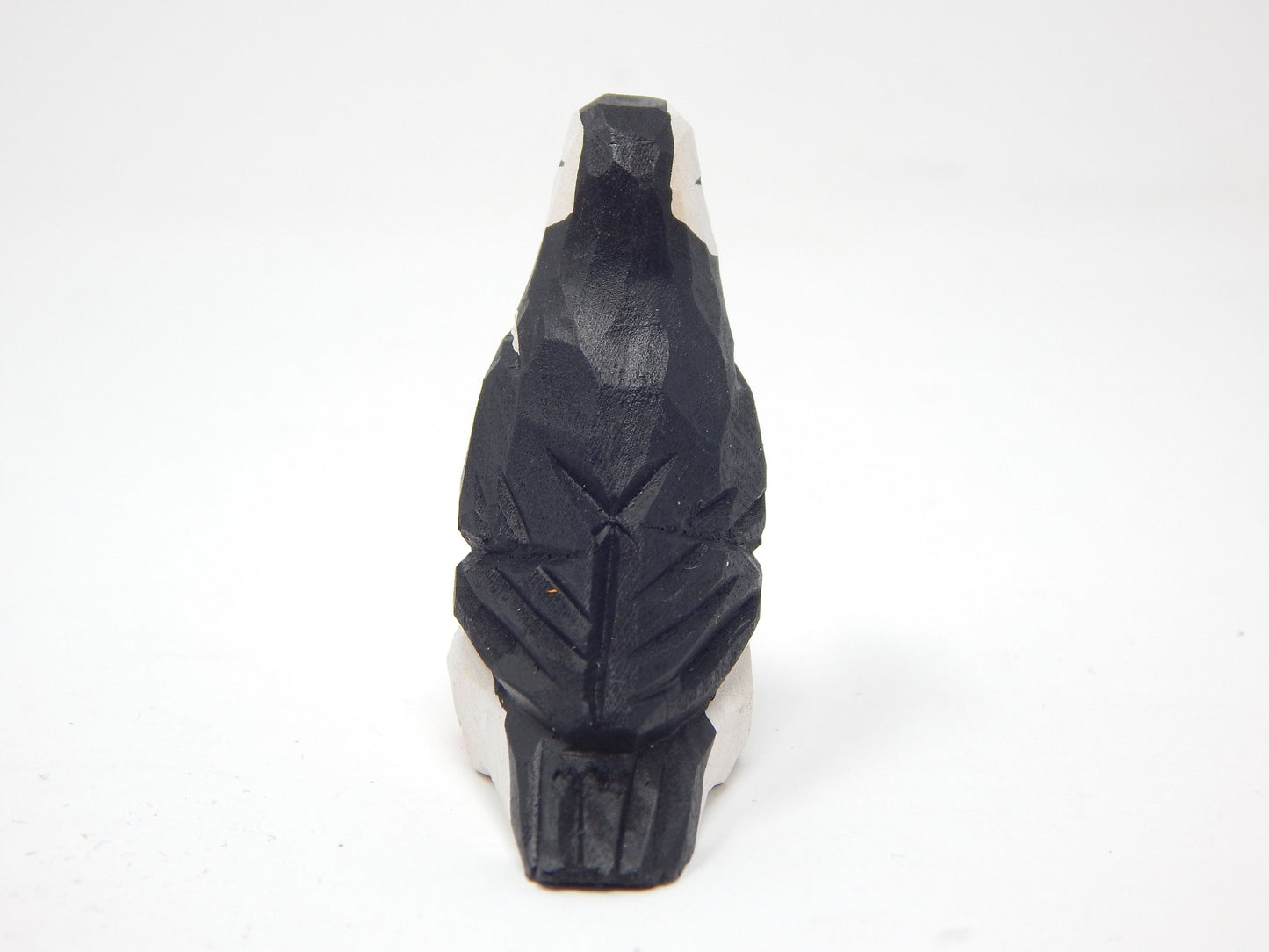 Hand-Painted Wooden Puffin Ornament – Recycled Arctic Bird Art Miniature Carving