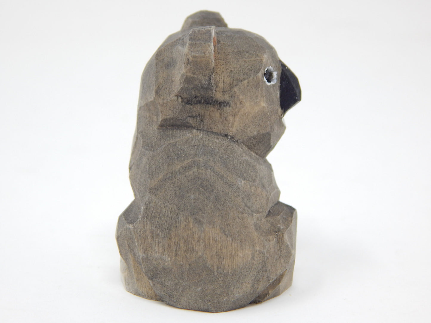 Hand-Carved Wooden Koala Bear Ornament – Miniature Decorative Collectible Figurine