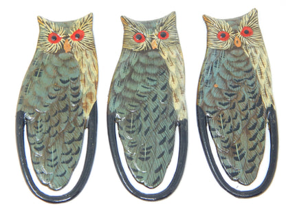 Great Horned Owl Bookmarks (Set of 3)