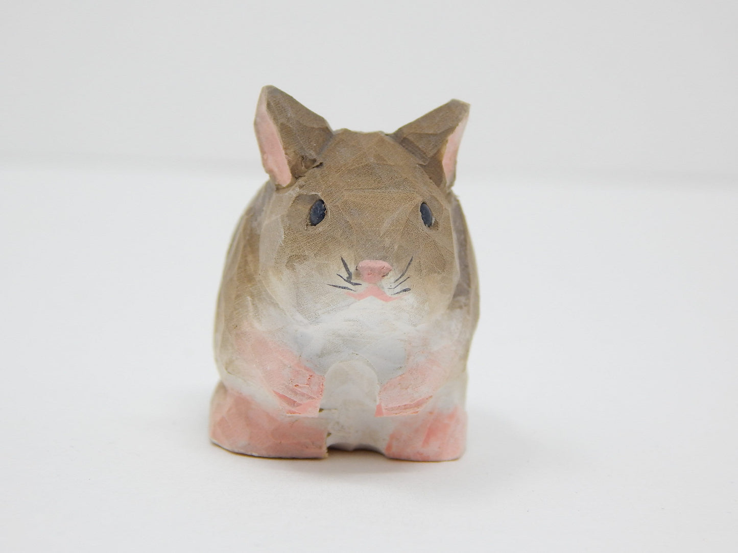 Mouse Wooden Ornament Hanging Figurine | Hand Carved Animal Collectible Décor