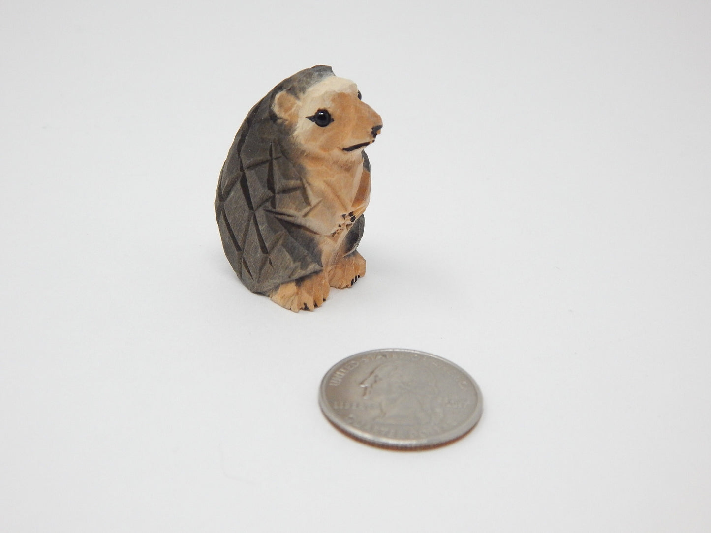 Hedgehog Ornament Handmade Wooden Hanging Décor Rustic Carving Figurine