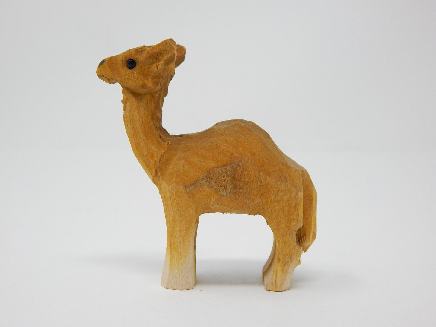 Camel Figurine Statue Decor Small Animal Sculpture Art Wood Carving Miniature