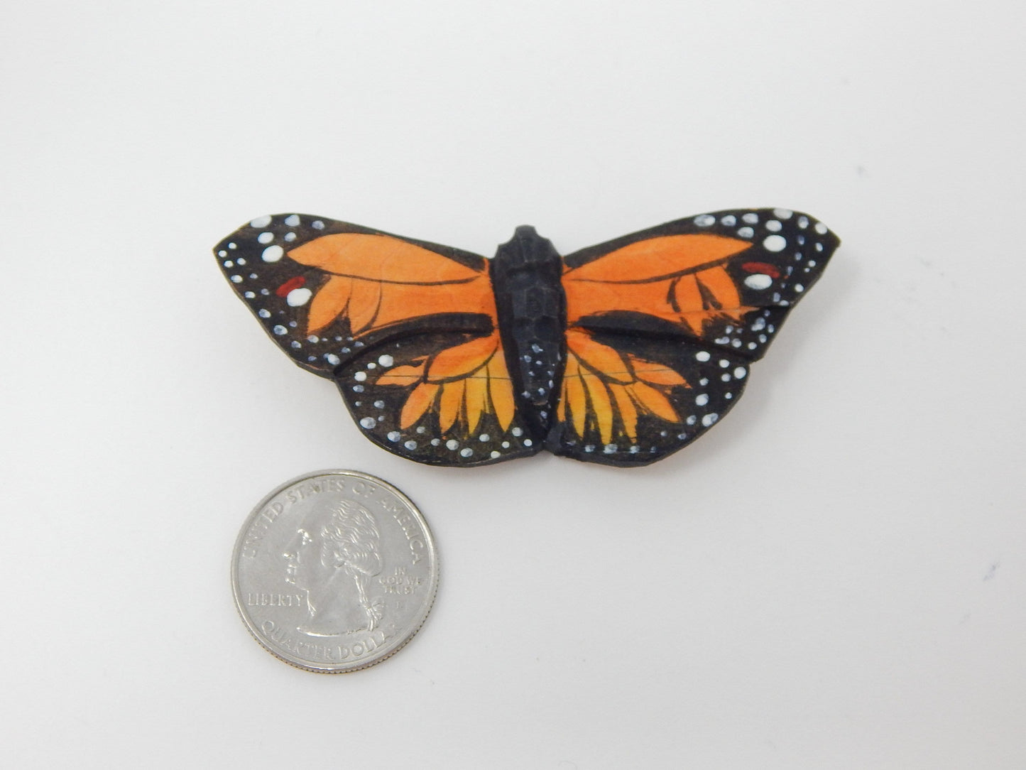 Monarch Butterfly Fridge Magnet Figurine Decoration Art Milkweed Common Tiger Garden Fake Insect