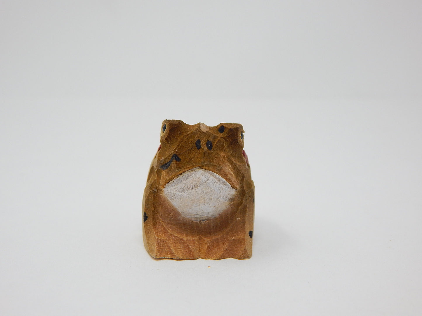 Toad Figurine Statue Decoration Small Animal Frog Art Sculpture Wood Carving Miniature