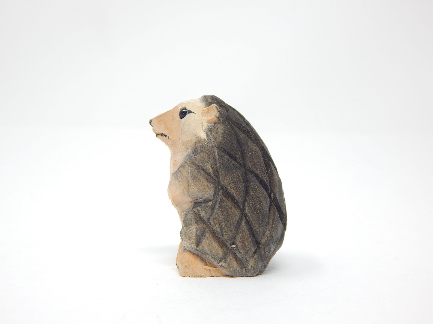 Hedgehog Ornament Handmade Wooden Hanging Décor Rustic Carving Figurine