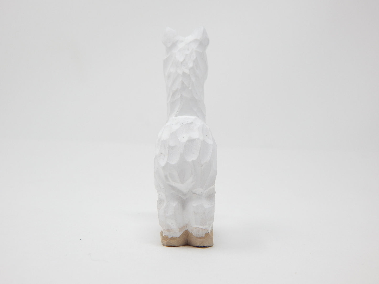 Llama Figurine Statue Ornament Alpaca Miniature Small Animal Party Décor Wood Art Sculpture