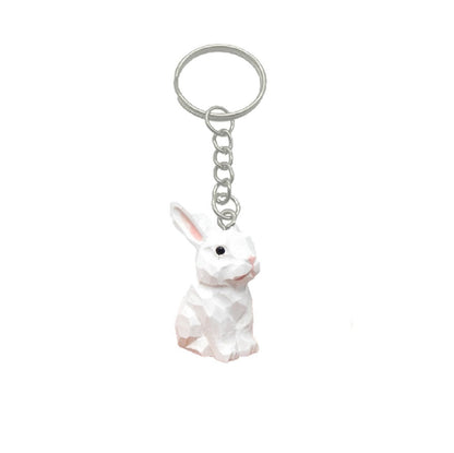 White Rabbit Keychain