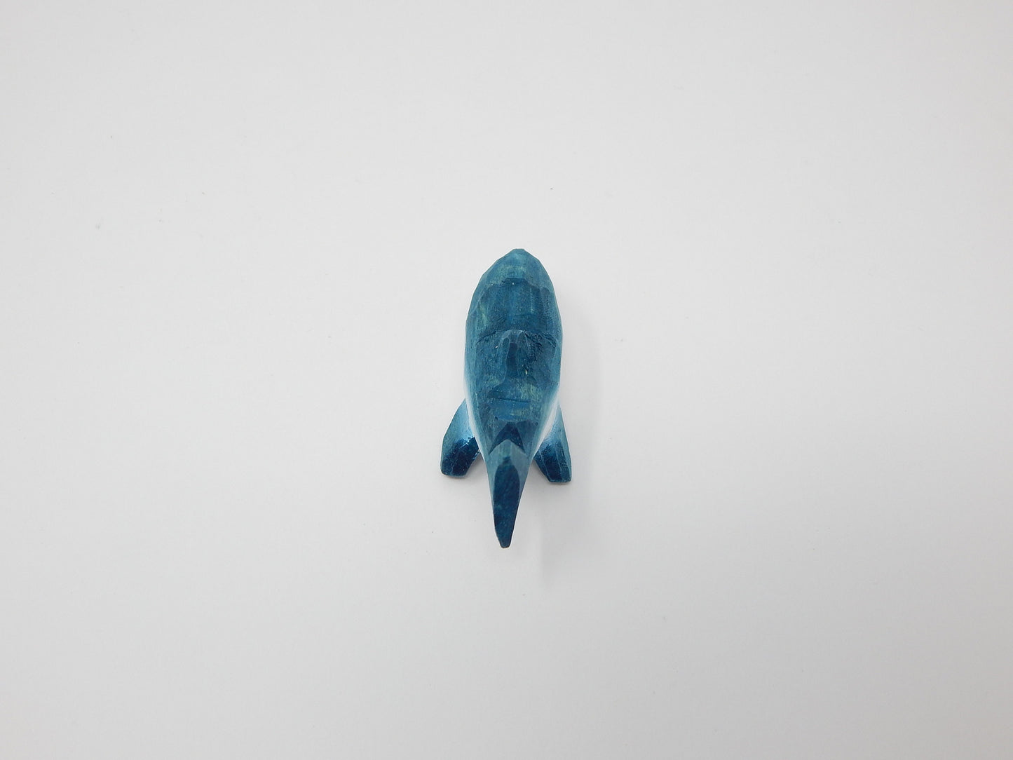 Hand-Carved Wooden Shark Keychain – Miniature Great White Charm