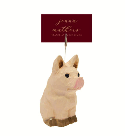 Pig Place Card Holder