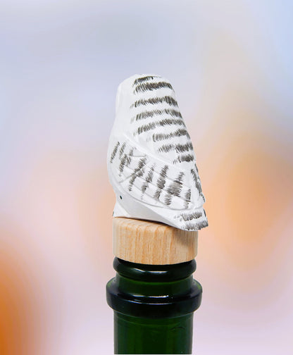 Snowy Owl Wine Stopper
