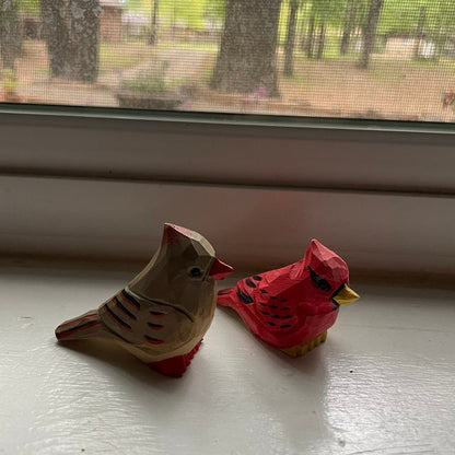 Female Cardinal Figurine