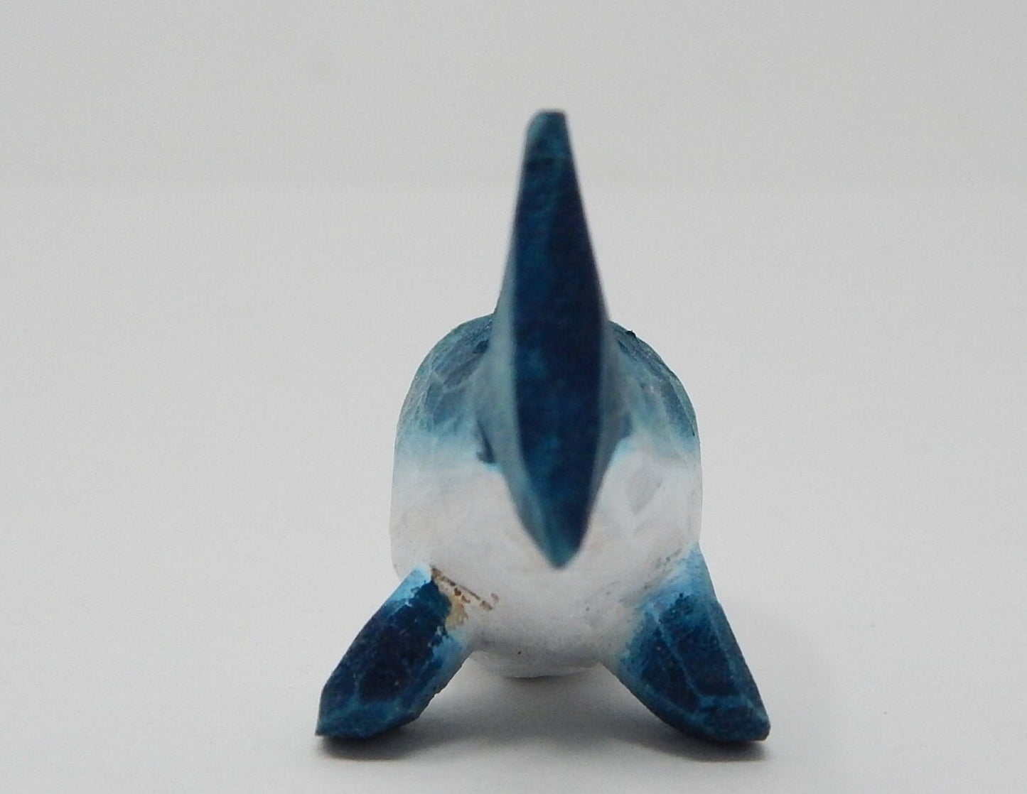 Great White Shark Figurine Miniature Sea Animal Decoration Wood Sculpture Statue Cake Topper