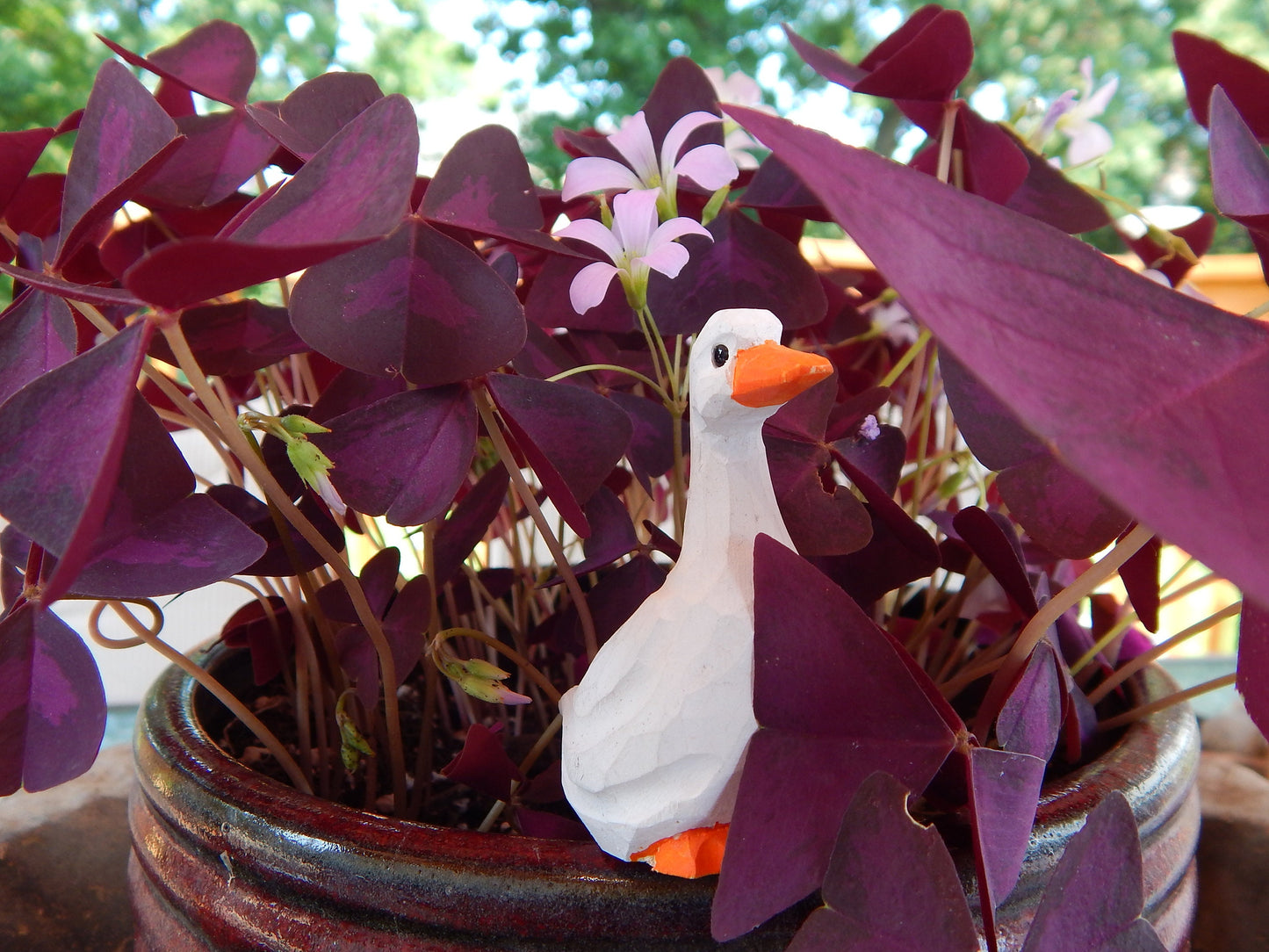 White Goose - Figurine Ross's Snow Domestic Emden Swan Farm Miniature Handmade Wood Duck Art Carved Bird Geese Small Animals Collectible