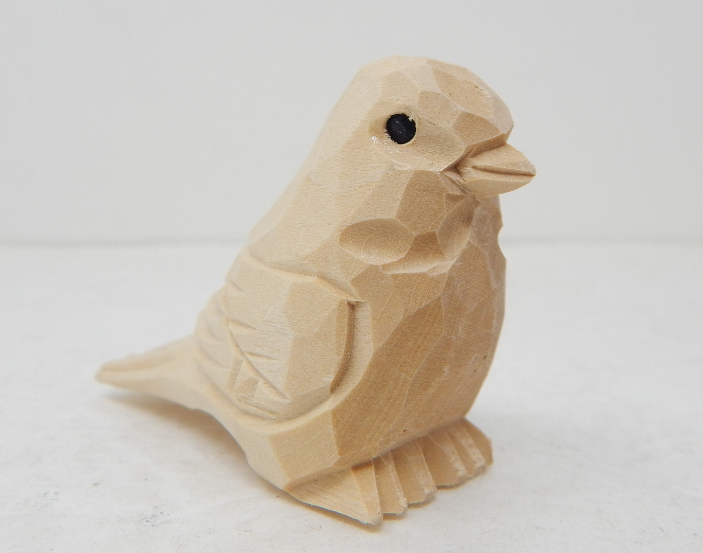 Bird - Small Unfinished DIY Wood Figurine - Decoy Pet, Blank Craft, Hand Carved, Decoration, Miniature Animal