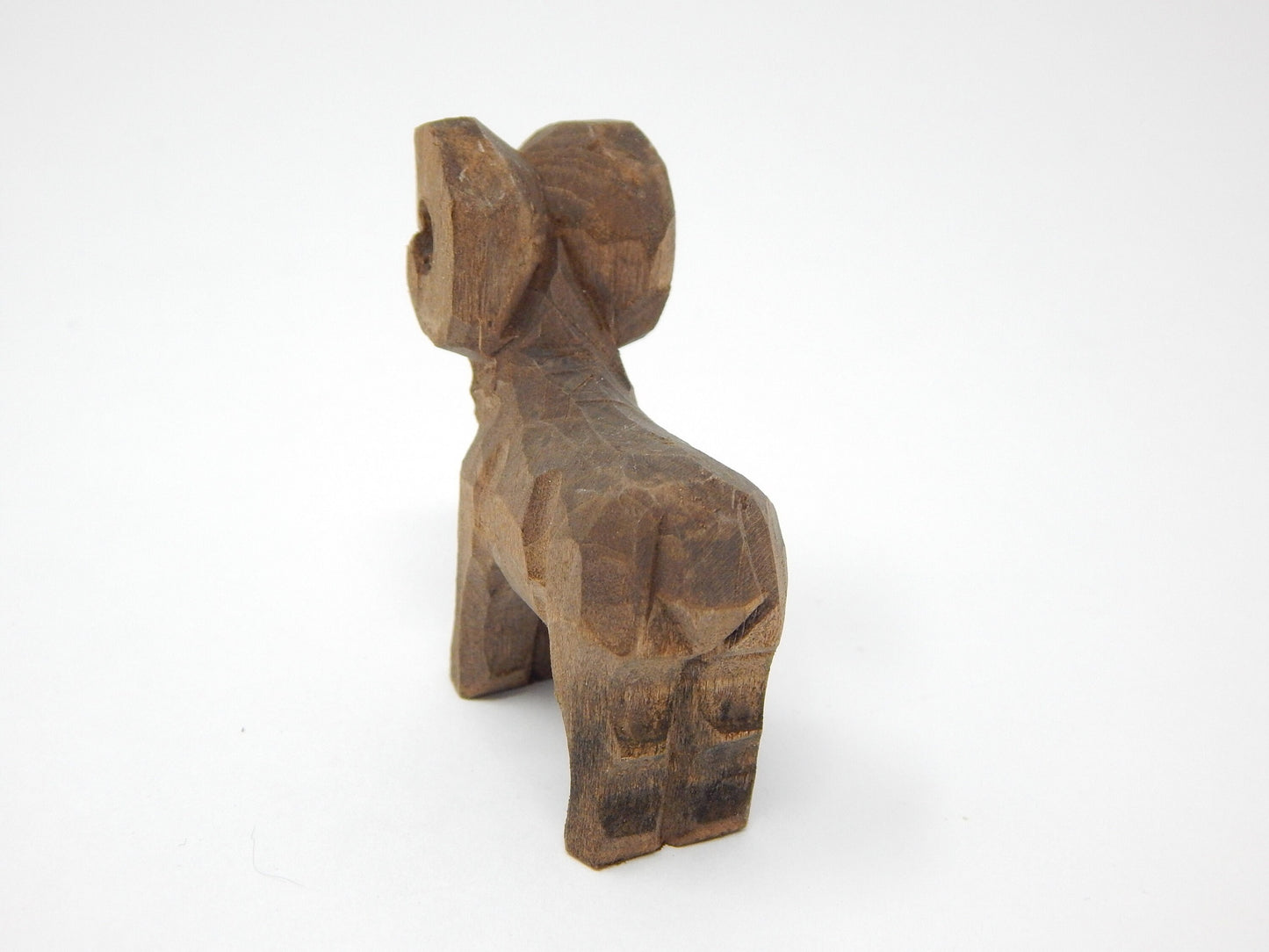 Hand-Carved Wooden Big Horn Ram Keychain – Ring Hook Clip Charm