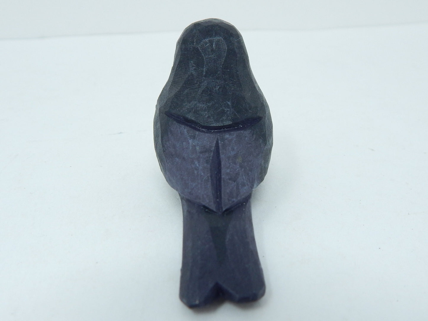 Blackbird Figurine Handmade Wood Starling Bird Statue Sculpture Decor Miniature Art Carve Small Animal