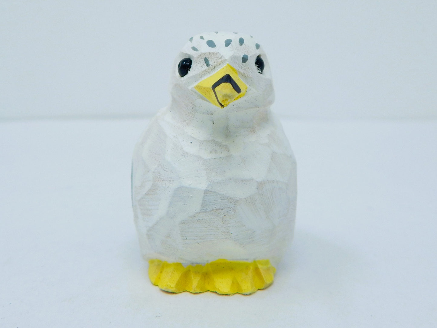 Seagull Handmade Wood Figurine Statue Albatross Bird Sculpture Decor Miniature Art Carve Small Animal