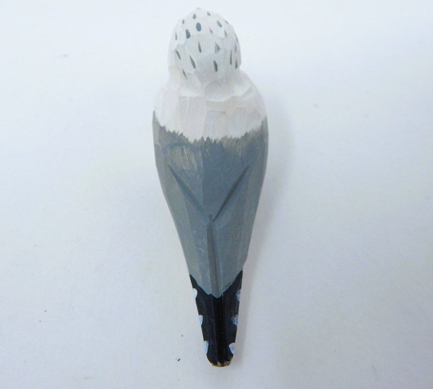 Seagull Handmade Wood Figurine Statue Albatross Bird Sculpture Decor Miniature Art Carve Small Animal