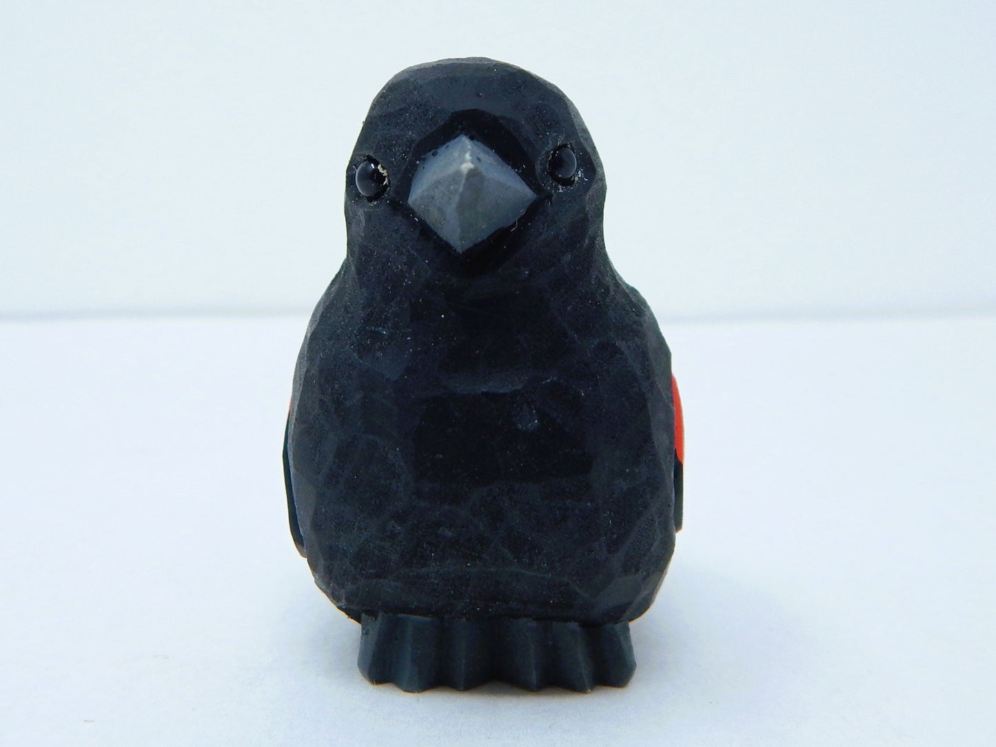 Red-Winged Blackbird Wedding Cake Topper Love Birds Bride Groom Engagement Anniversary Carved Wood Statue