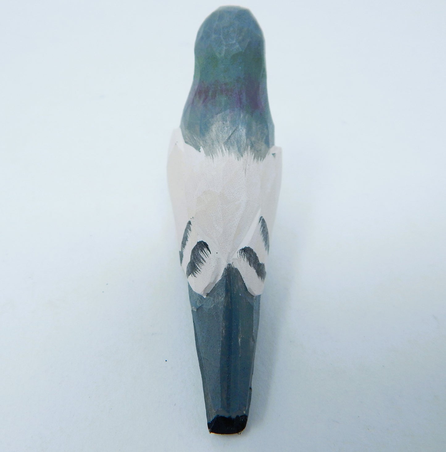 Pigeon Wooden Figurine Set | Hand Carved Love Birds Cake Topper, Rustic Decor