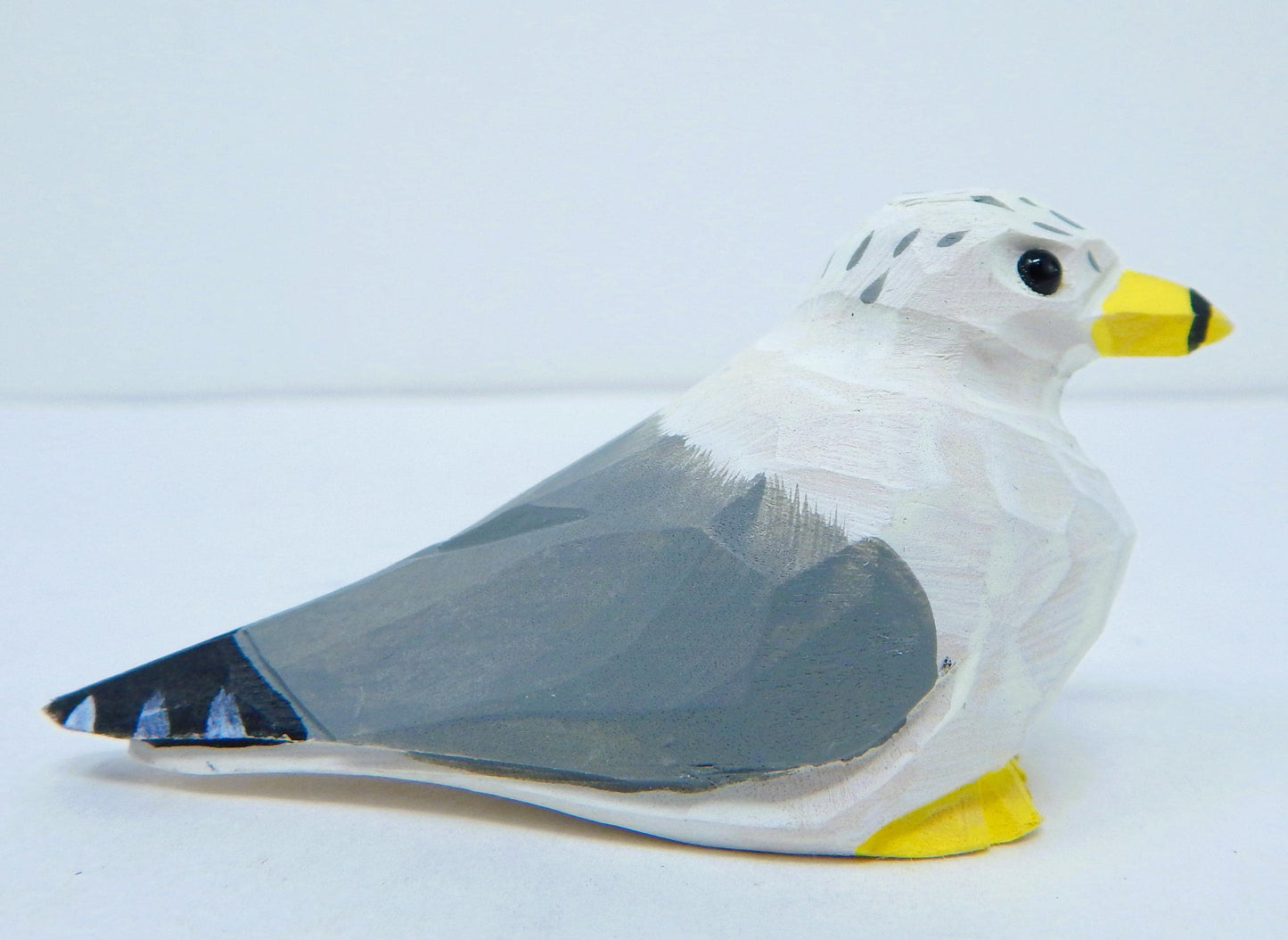 Seagull Ornament Wood Albatross Bird Hanging Figurine Handmade Carved Decoration