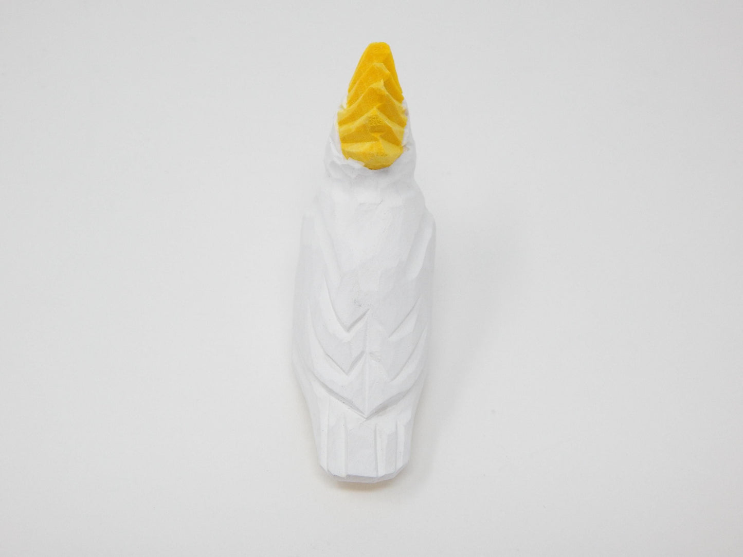 Cockatoo Ornament Handmade Wooden Hanging Cockatoo Bird Rustic Carving Figurine