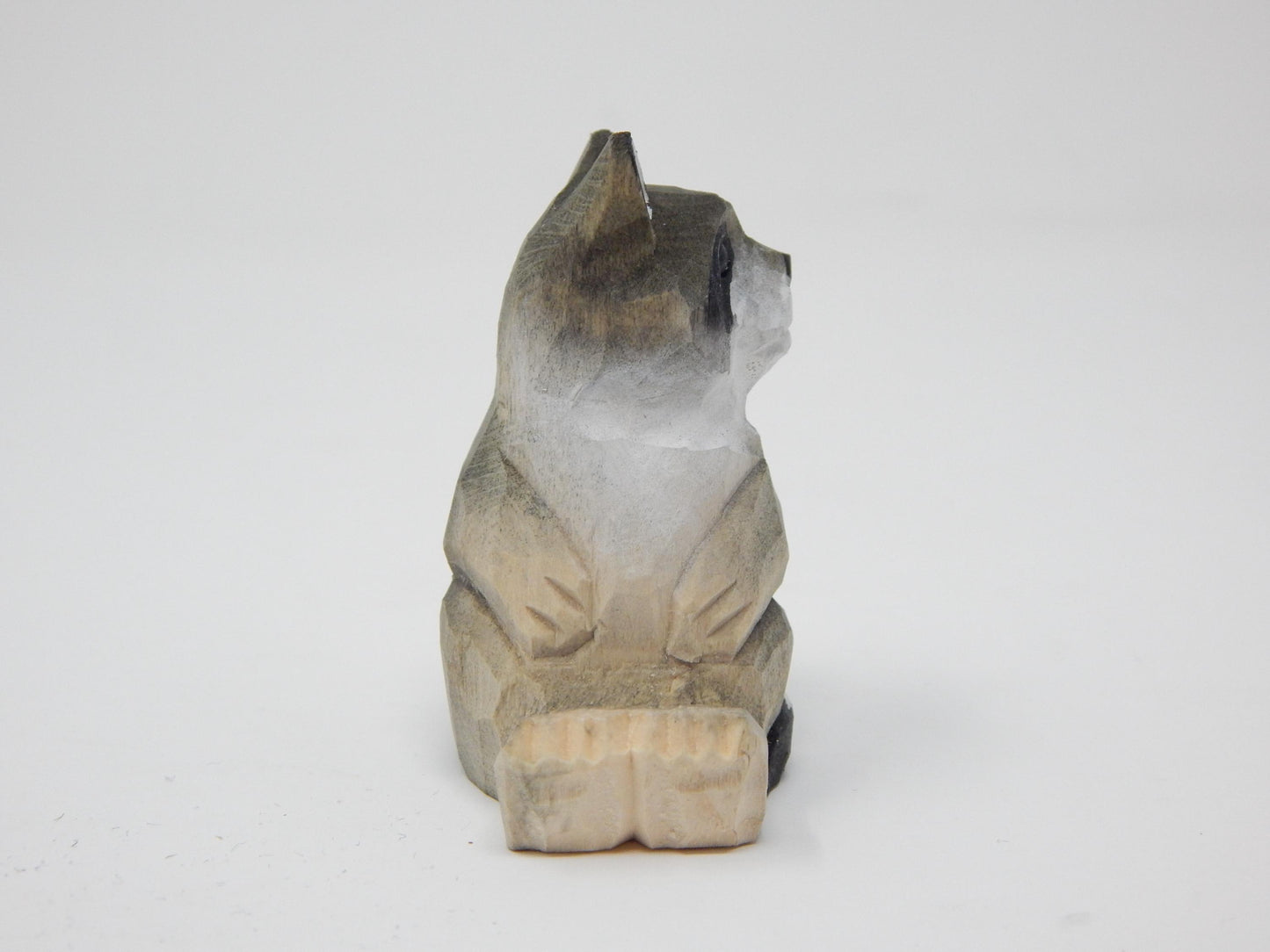 Raccoon Ornament Wood Hanging Figurine Holiday Decoration Handmade Carving Small Animal