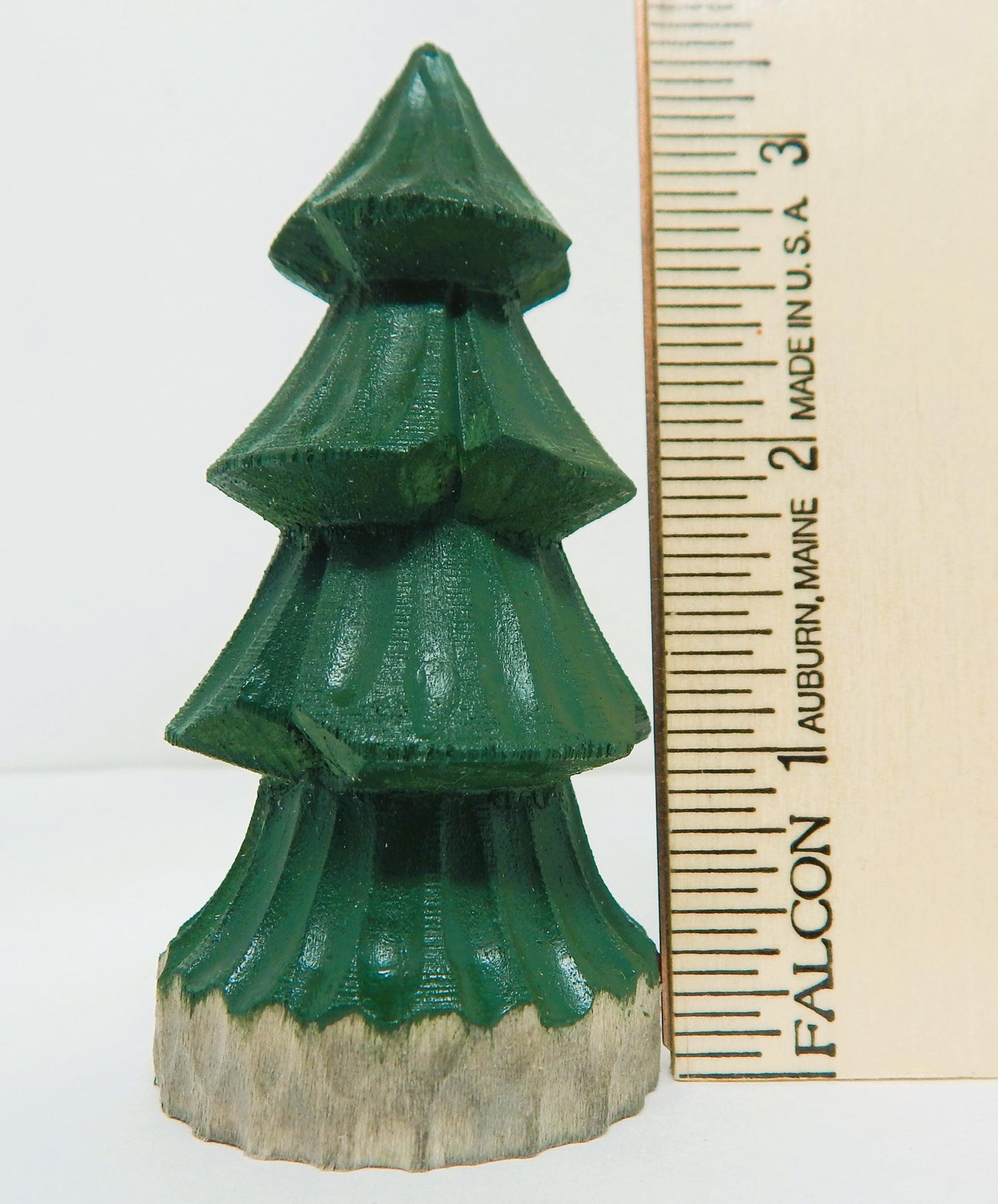 Handmade Wooden Christmas Tree Ornament Hanging Decor Rustic Carving Figurine