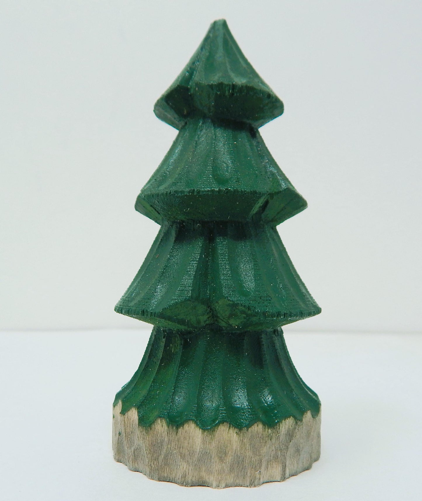 Handmade Wooden Christmas Tree Ornament Hanging Decor Rustic Carving Figurine