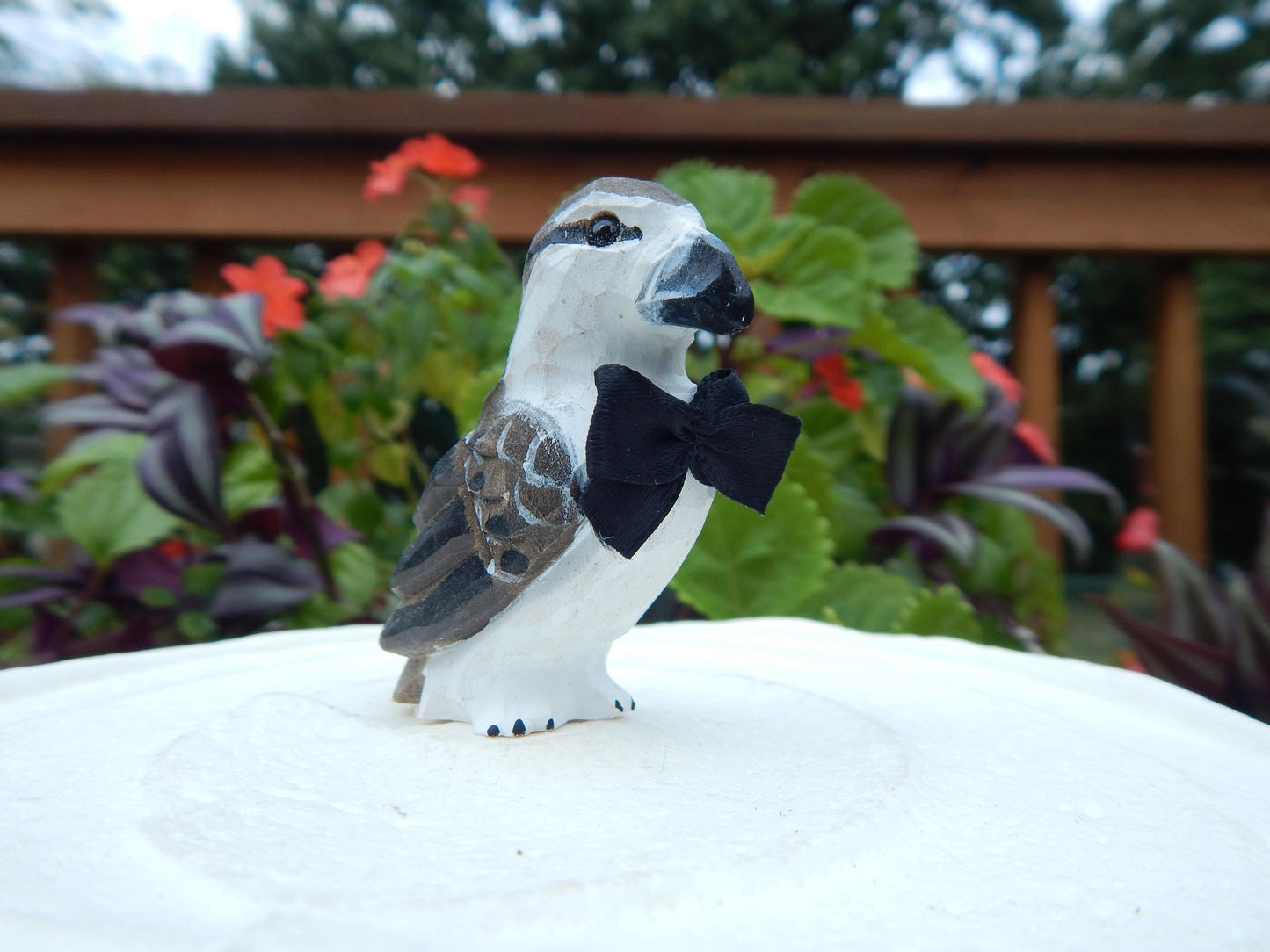 Osprey Wedding Cake Topper Love Birds Bride Groom Engagement Anniversary Carved Wood Statue