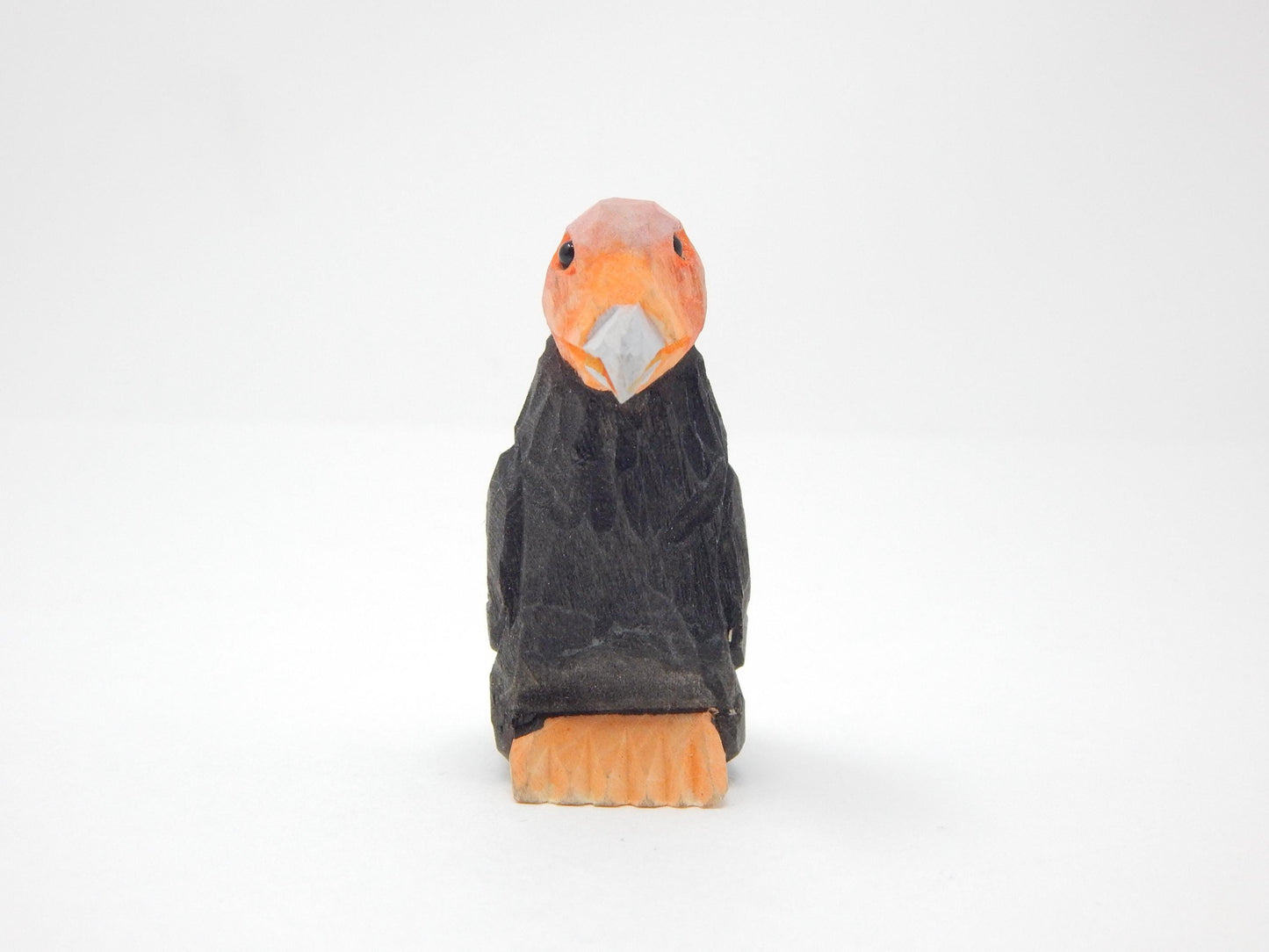 Condor Handmade Wooden Ornament: Miniature Rustic Hanging Carved Figurine