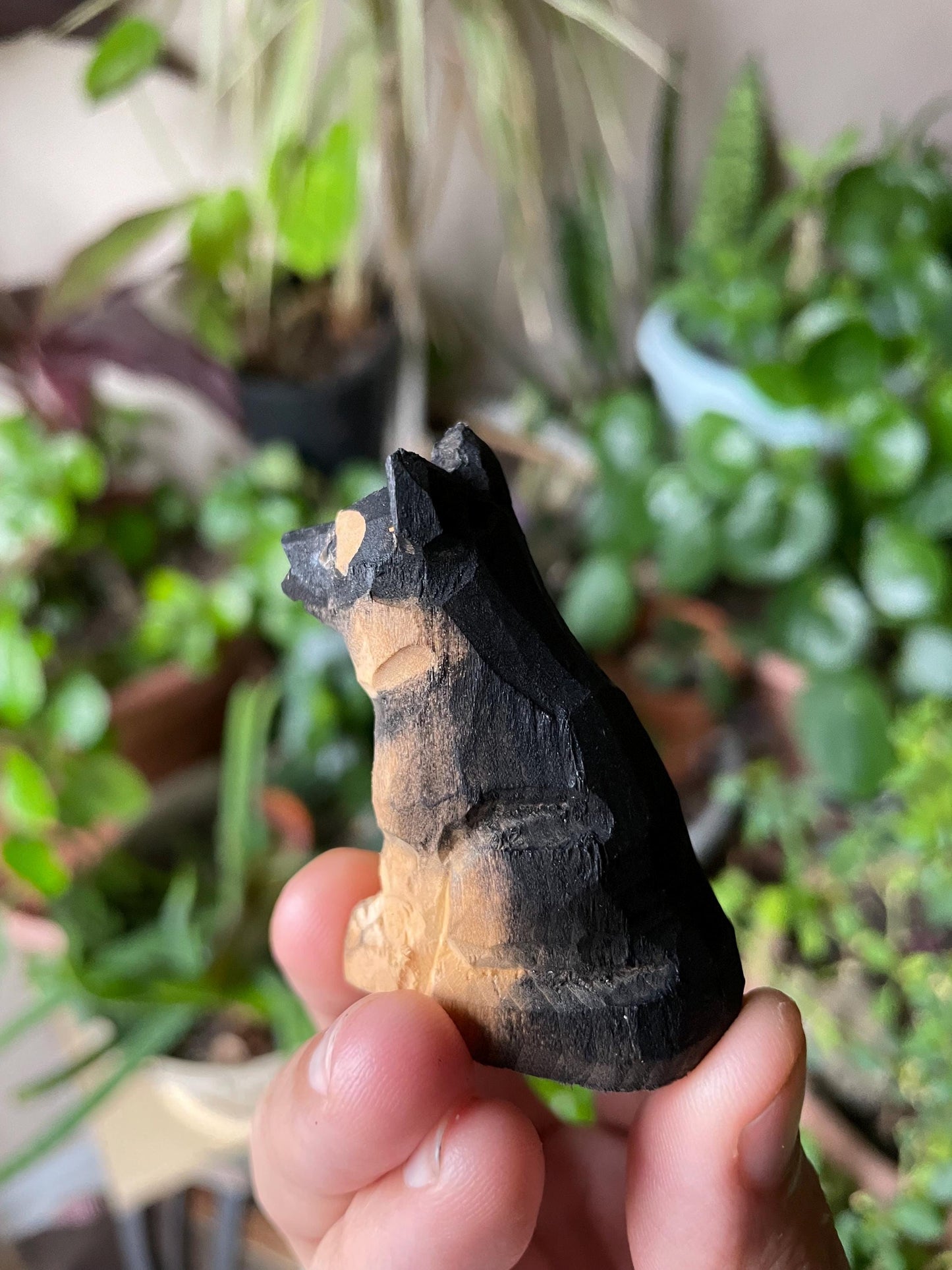German Shepard dog Cake Topper Bride & Groom Love Wedding Engagement Anniversary Carved Wood Statue
