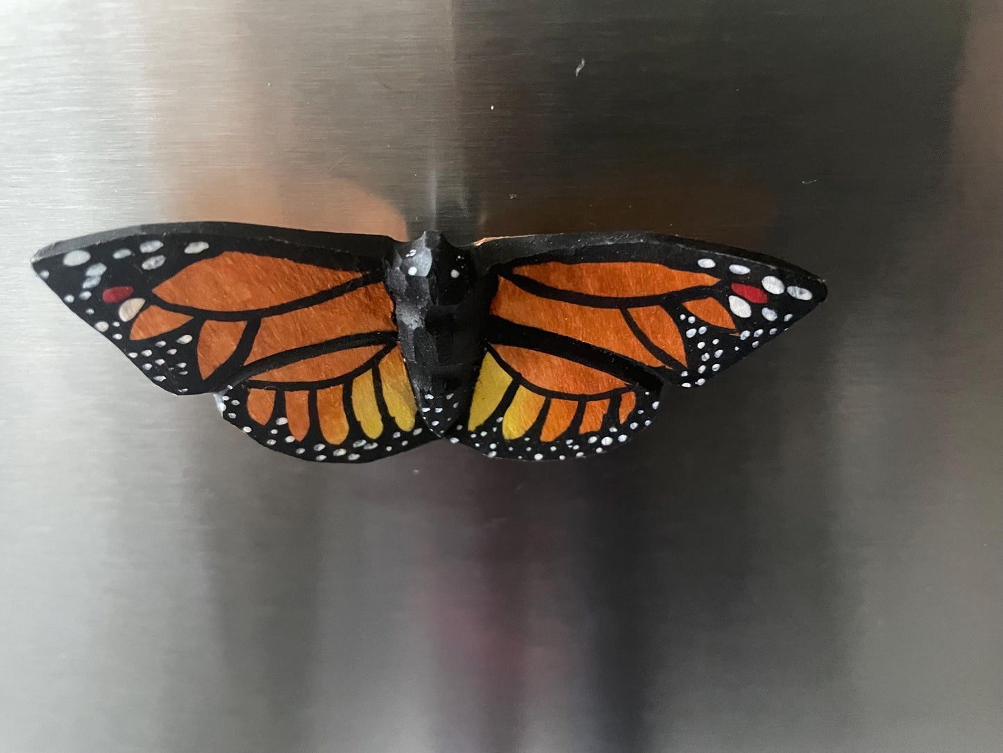 Monarch Butterfly Fridge Magnet Figurine Decoration Art Milkweed Common Tiger Garden Fake Insect