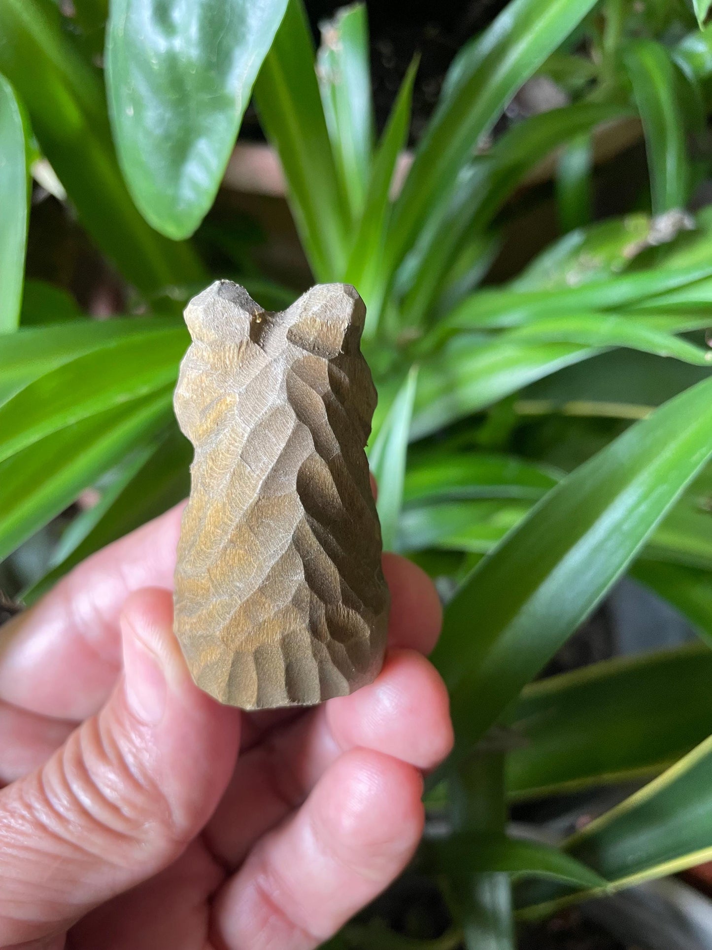 Handmade Carved Wood Brown Bear Fridge Magnet: Forest Animal Decor