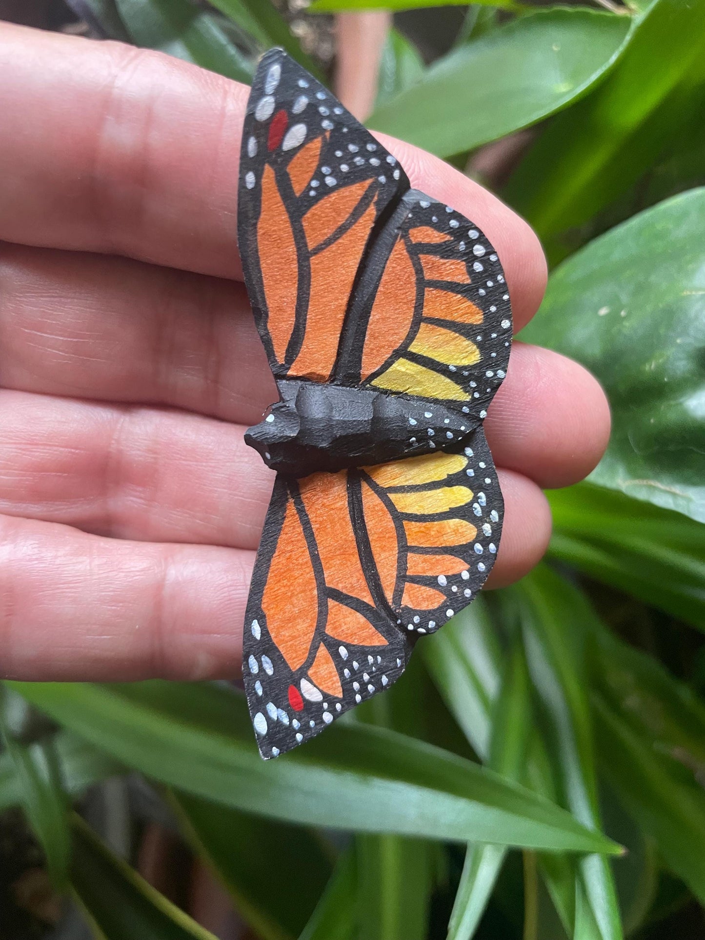 Monarch Butterfly Fridge Magnet Figurine Decoration Art Milkweed Common Tiger Garden Fake Insect