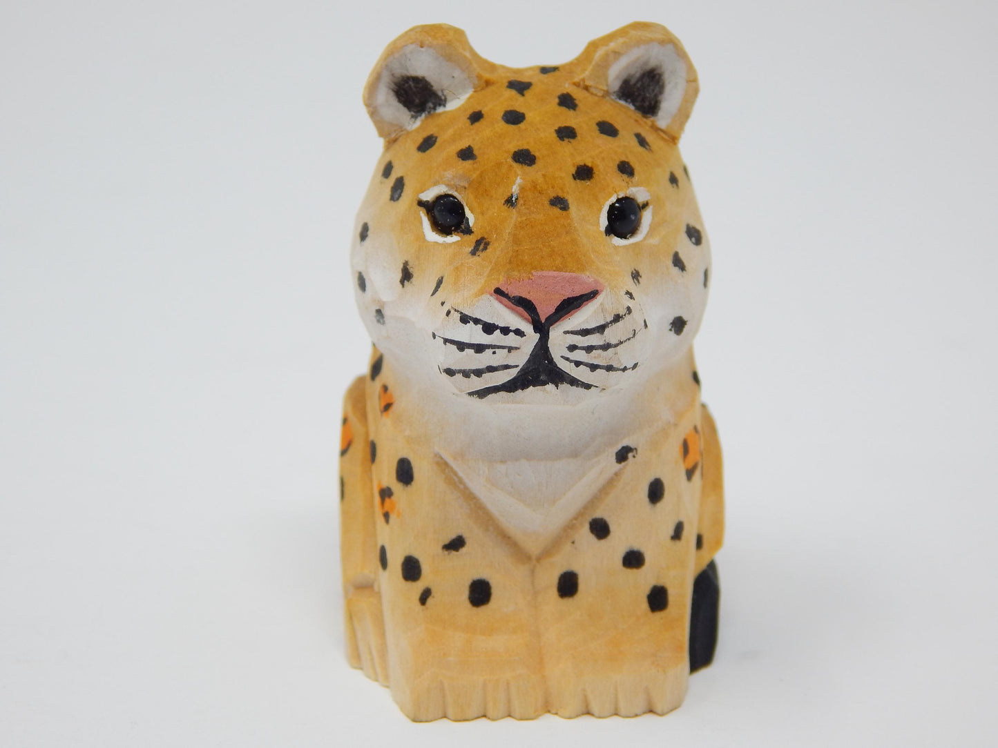 Leopard Jaguar Panther Wedding Cake Topper Love Bride Groom Engagement Anniversary Carved Wood Statue