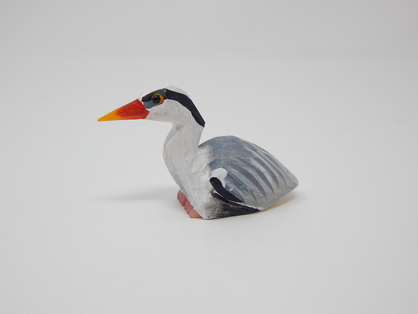 Crane Heron Cake Topper Bride & Groom Bird Wedding Engagement Anniversary Carved Wood Statue