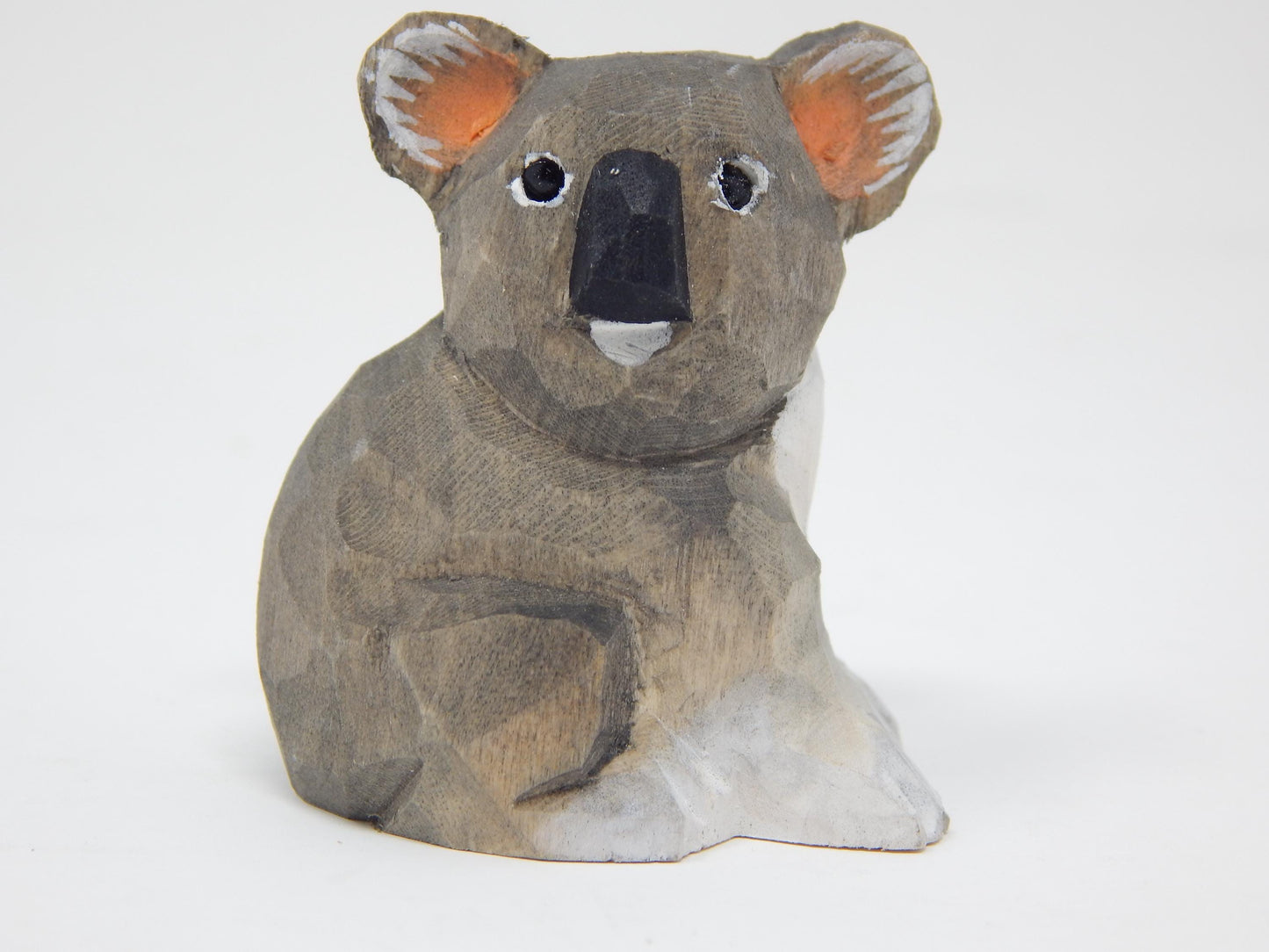 Koala Bear Cake Topper Bride & Groom Love Wedding Engagement Anniversary Carved Wood Statue