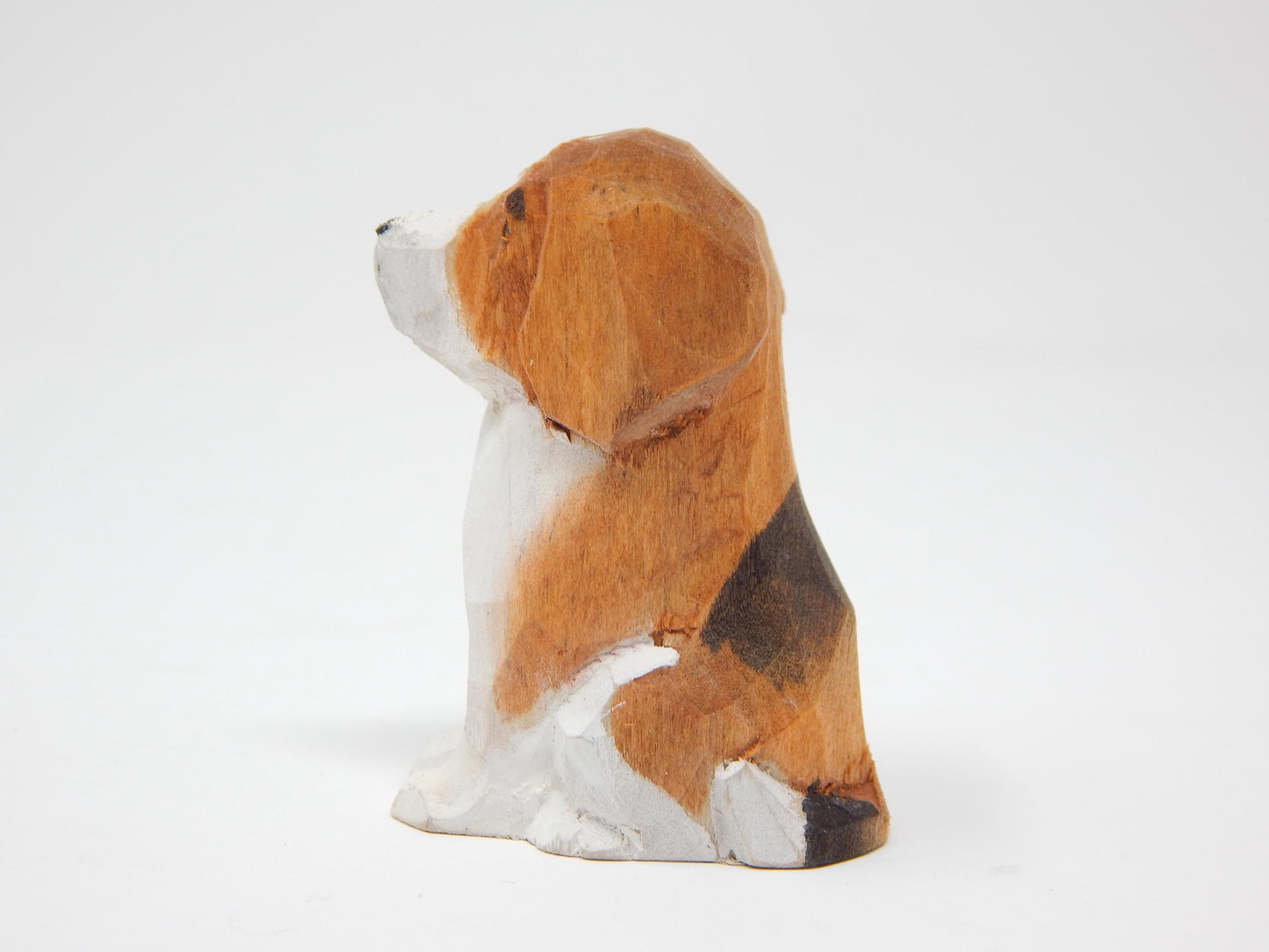 Beagle Dog figurine Cake Topper Bride & Groom Love Wedding Engagement Anniversary Carved Wood Statue