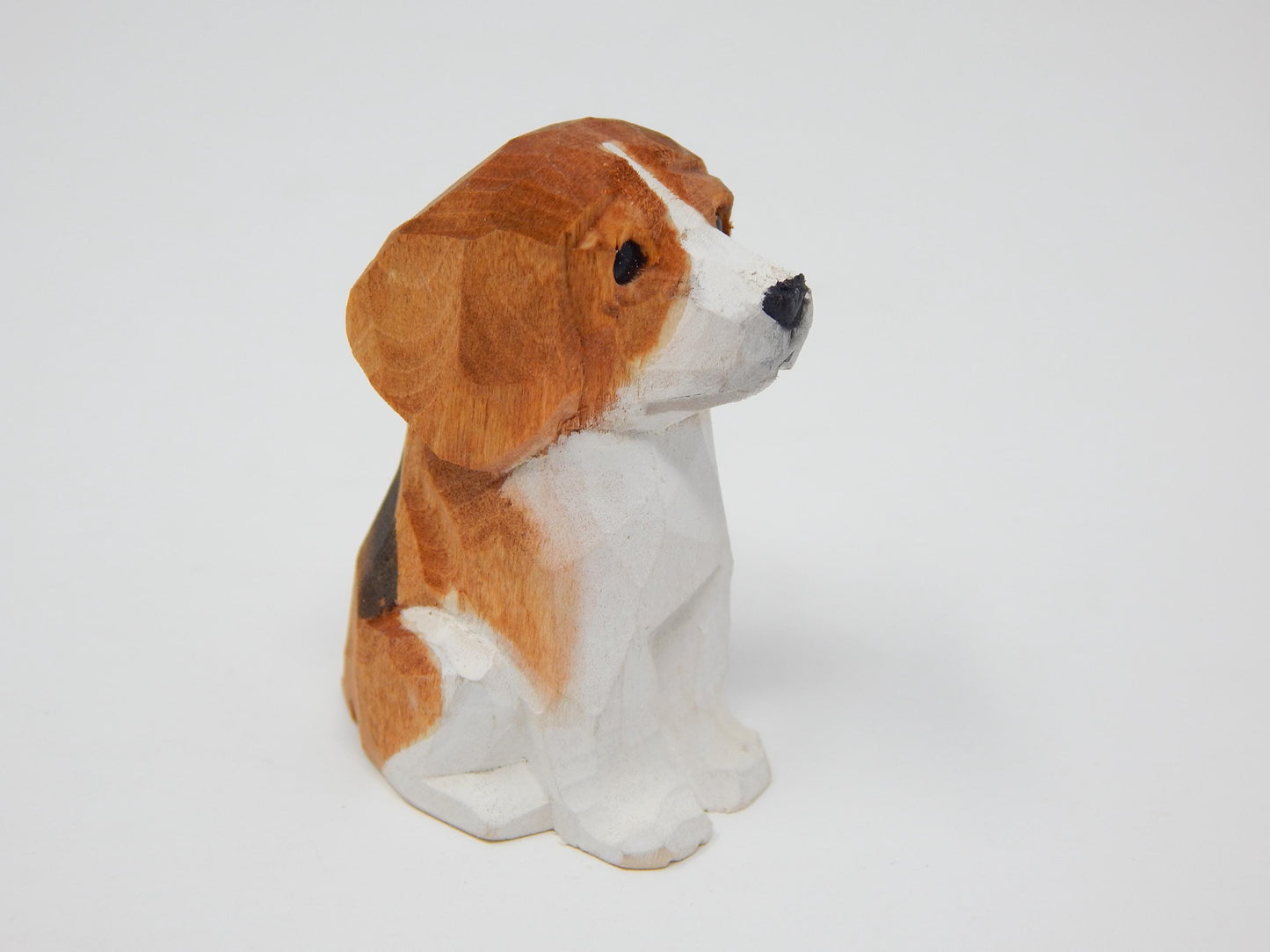 Bernard Dog Cake Topper Bride & Groom Love Wedding Engagement Anniversary Carved Wood Statue