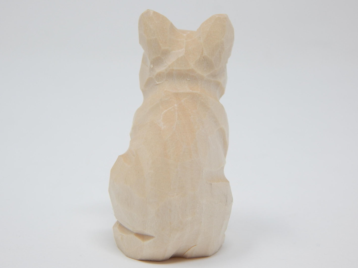 Cat Kitten Unpainted  Wedding Cake Topper Love Bride Groom Engagement Anniversary Carved Wood Statue