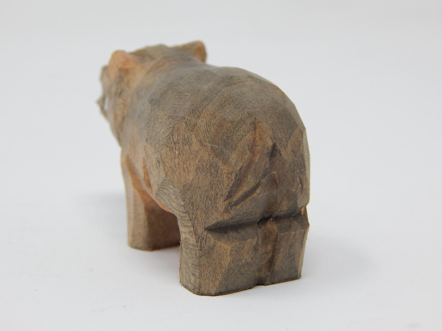 Hand-Carved Wooden Hippo Cake Topper: Miniature Bride Groom Wedding Figurines