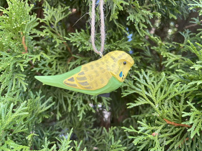 Green Parakeet Ornament
