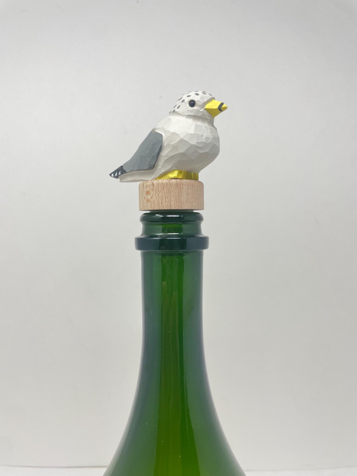 Handmade Seagull Albatross Bird Wine Stopper – Rustic Reusable Bottle Plug