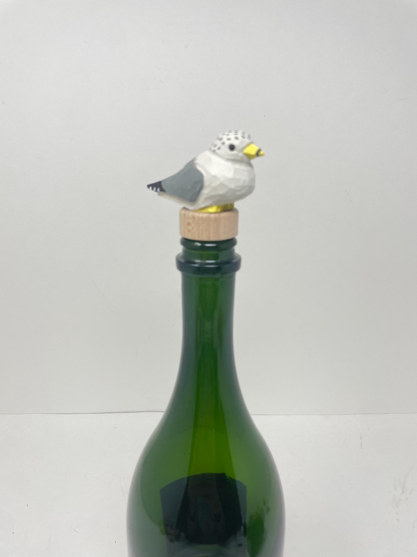 Handmade Seagull Albatross Bird Wine Stopper – Rustic Reusable Bottle Plug